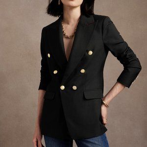 Banana Republic Captain's Blazer Black Size 2